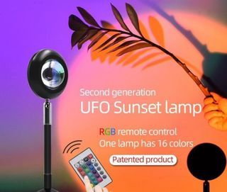 1色彩色 氛圍鋁 攝影背景 日落 投影燈 帶遙控 USB180度旋轉 mceckp USB180 Degree Rotation 16 Type Color Atmosphere Aluminum Photographic Background Sunset Projector Lamp with Remote Control裝飾燈露營燈補光燈植物補光燈閃 光燈氣氛燈自拍補光燈rgb補光燈彩虹燈投 影燈攝影燈星空燈月球燈氛圍燈打光燈 atmosphere light