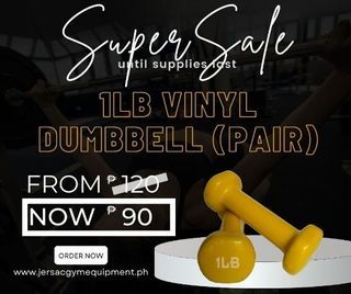 1lbs Vinyl Dumbbell pair SALE