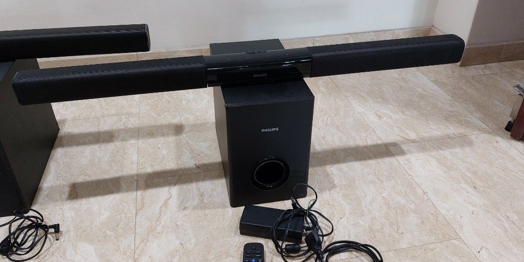 2 Sets Philips Soundbar System HTL 3140B 12 2163B 12
