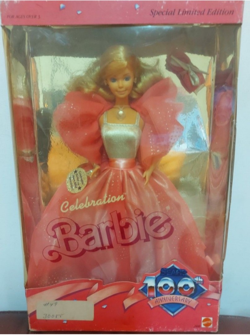 (38年的古董芭比)1985年慶典芭比-西爾斯百貨100週年紀念-barbie全新未拆封