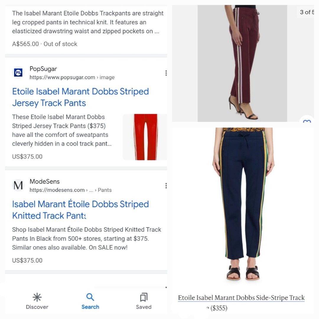 510 Isabel Marant Track Pants Luxury Designer Brand Women s