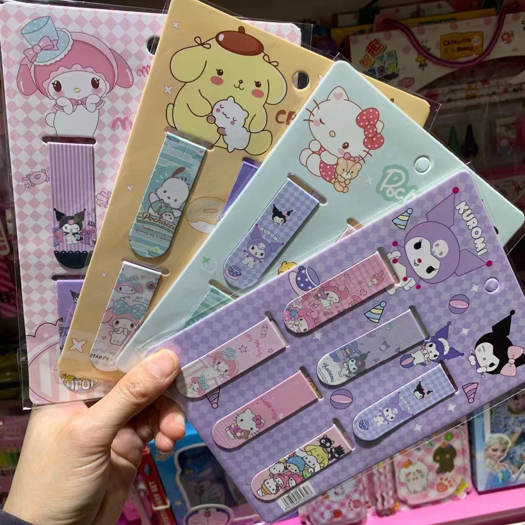 6 Pieces Sanrio Magnetic Bookmark Sanrio Family Cinnamoroll Office ...