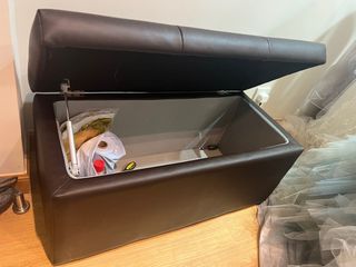 啡色梳化儲物櫃