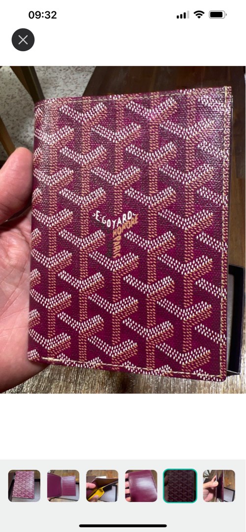 GOYARD Goyardine Moliere Wallet Green 1284813