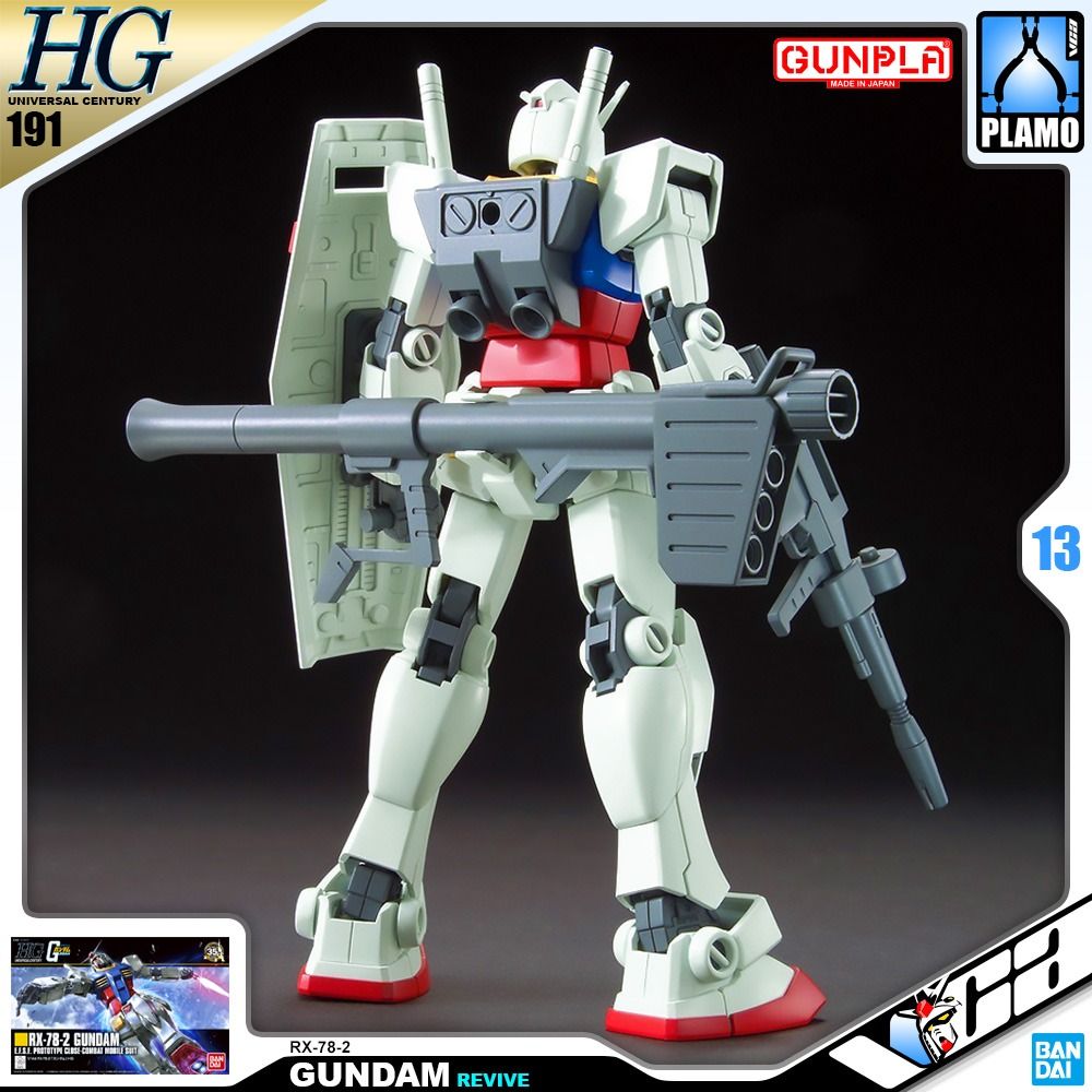 ⭐️ BANDAI GUNPLA HIGH GRADE UNIVERSAL CENTURY HGUC HG 1/144 4573102574039 RX-78-2 GUNDAM PLASTIC MODEL TOY VCA SINGAPORE (Category: Gundam Model Kits) located in Singapore. Submitted by vcagundam.sg (Listing ID 1252437776, Image 3). Description: ⭐️HG UniversalCentury | RX-78-2 GUNDAM (REVIVE) 🌐𝗪𝗘𝗕𝗟𝗜𝗡𝗞 https://v.vcagundam.sg/R3yYoY 🤖𝗛𝗘𝗔𝗗 𝗛𝗘𝗜𝗚𝗛𝗧 : 13cm 📝𝗧𝗬𝗣𝗘 : PLASTIC MODEL KIT As part of the celebrations of the Bandai's 35t