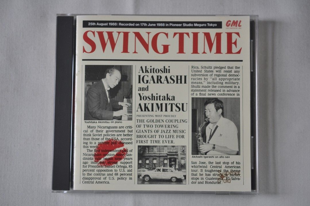 全球少有名碟再現頂級HIFI 發燒金碟GML / SWING TIME (1988稀有no IFPI