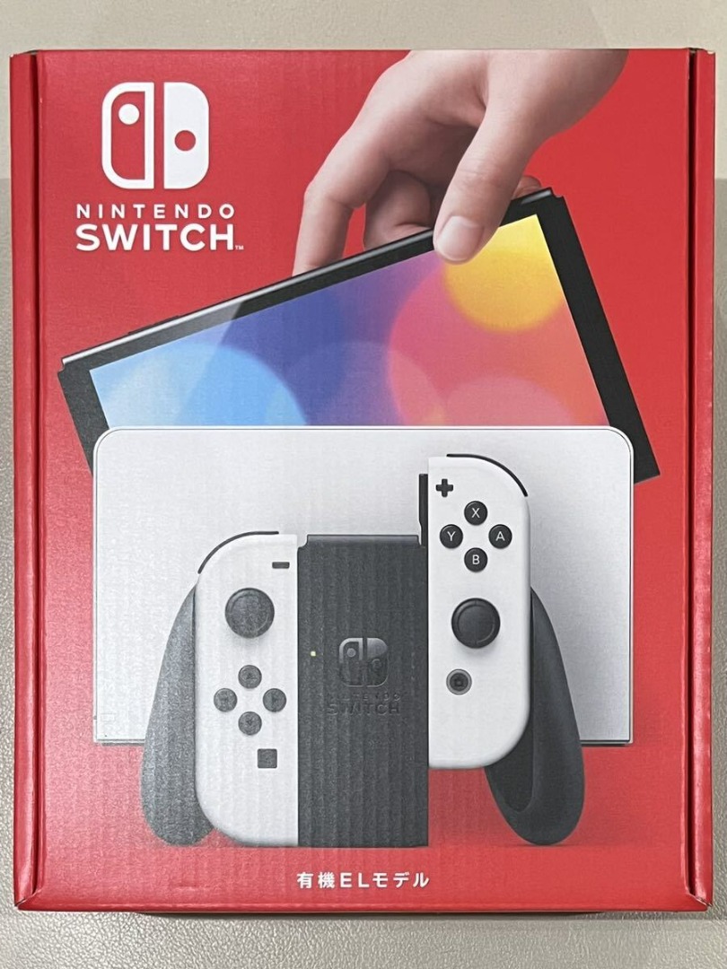日版未開封Nintendo Switch Nintendo Switch 主機有機EL 型號Joy-Con(L)/(R) 白色全新, 電子遊戲,  電子遊戲機, Nintendo 任天堂- Carousell