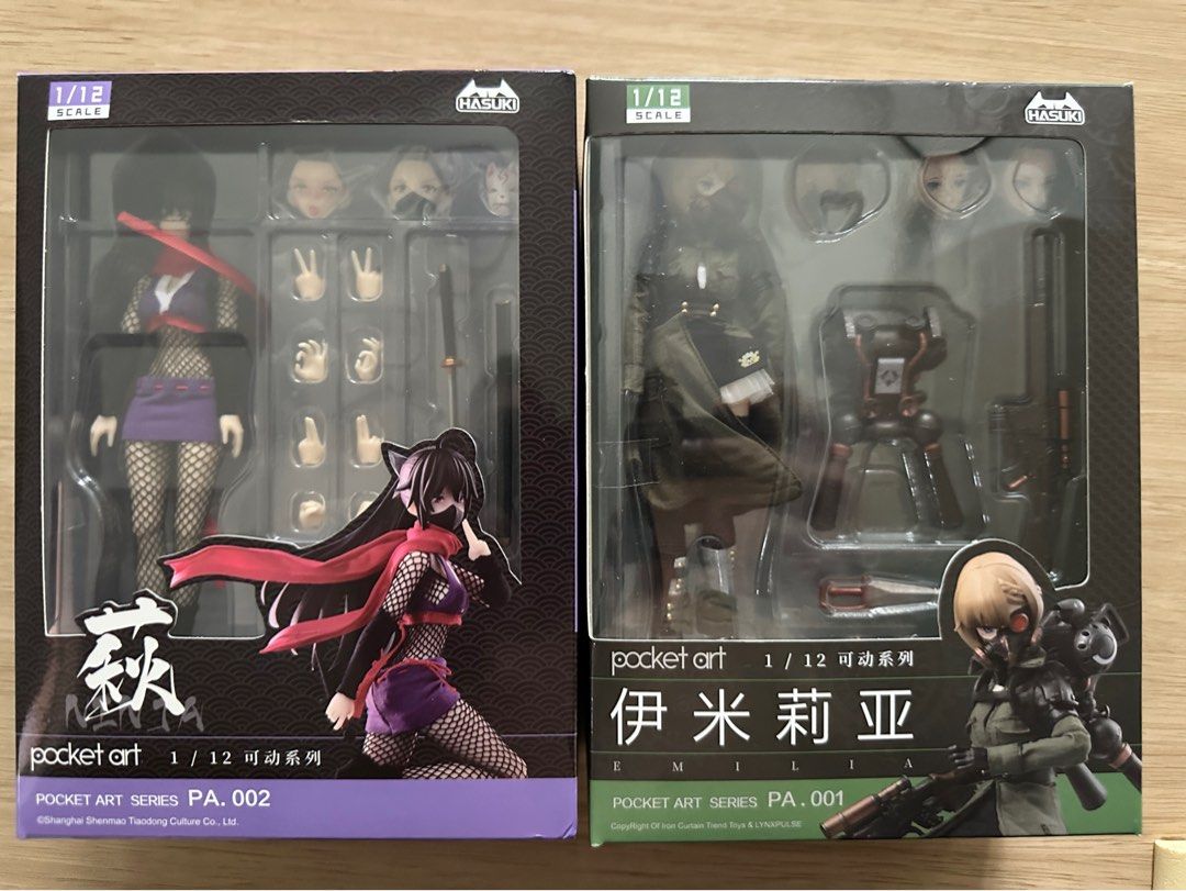 【限定特典】アートパズル 血の女王 HASUKI pocket artシリーズ PA002 女忍 萩 1/12スケール 完成品