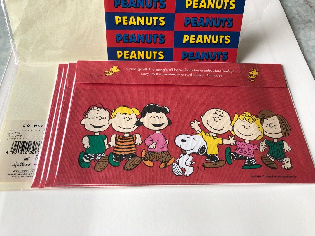 日本製 Japan Snoopy Peanuts Sally Charlie Brown Lucy Van Pelt letter set ...