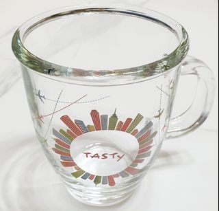 西堤 tasty 透明 馬克杯 玻璃杯 水杯 容量400ml