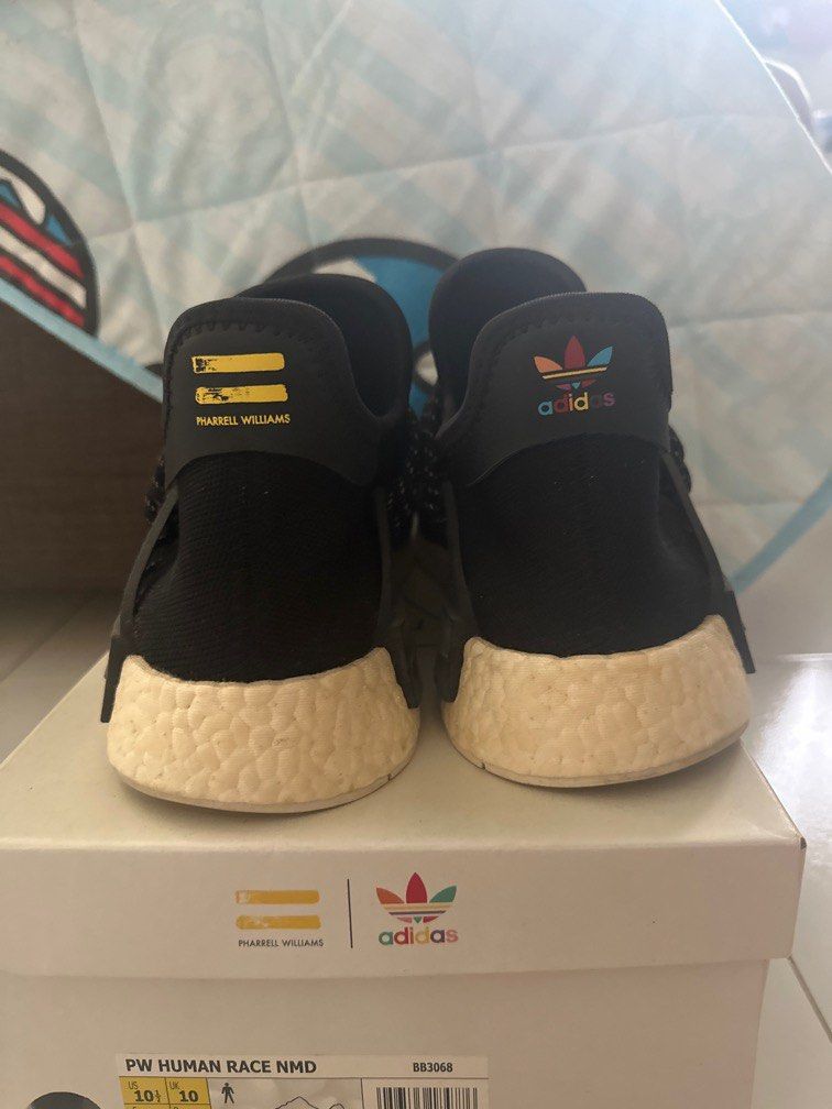Adidas human race deals black and white