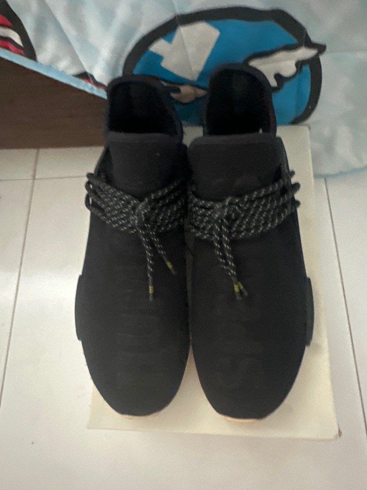 Adidas PHARRELL WILLIAMS HUMAN RACE NMD Black and White Men s