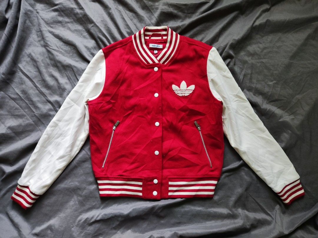 Adidas Trefoil Varsity Jacket Womens Women s Fashion Coats