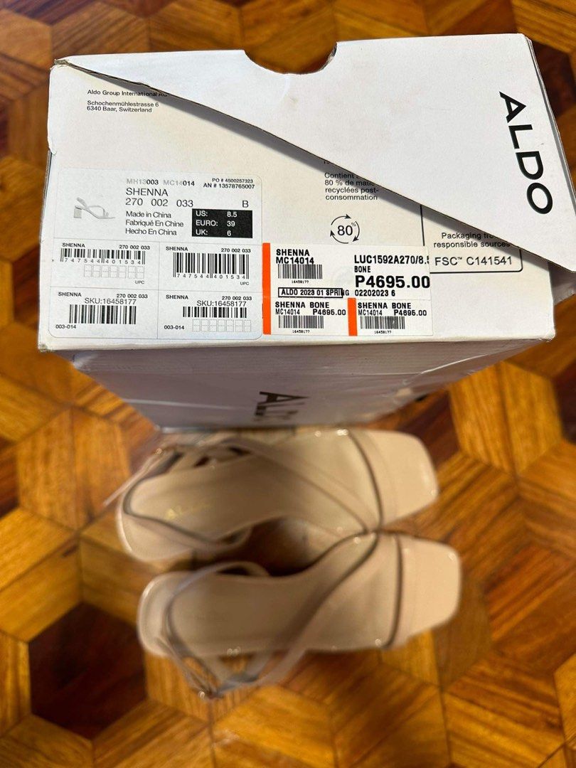 Aldo nude beige block heels (Category: Heels) located in Makati City. Submitted by abbybit (Listing ID 1252456278, Image 3). Description: Bawal barat.