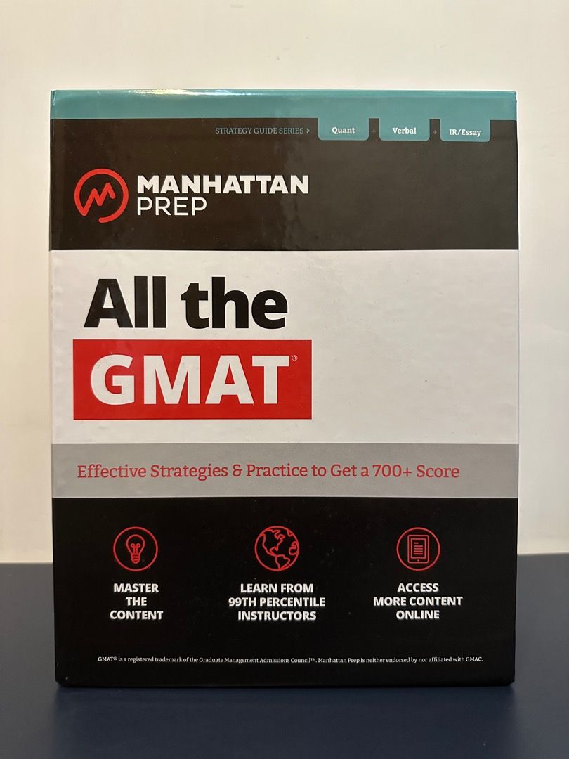 All the GMAT: Content Review, Set of 3 Books, Includes 6 Online