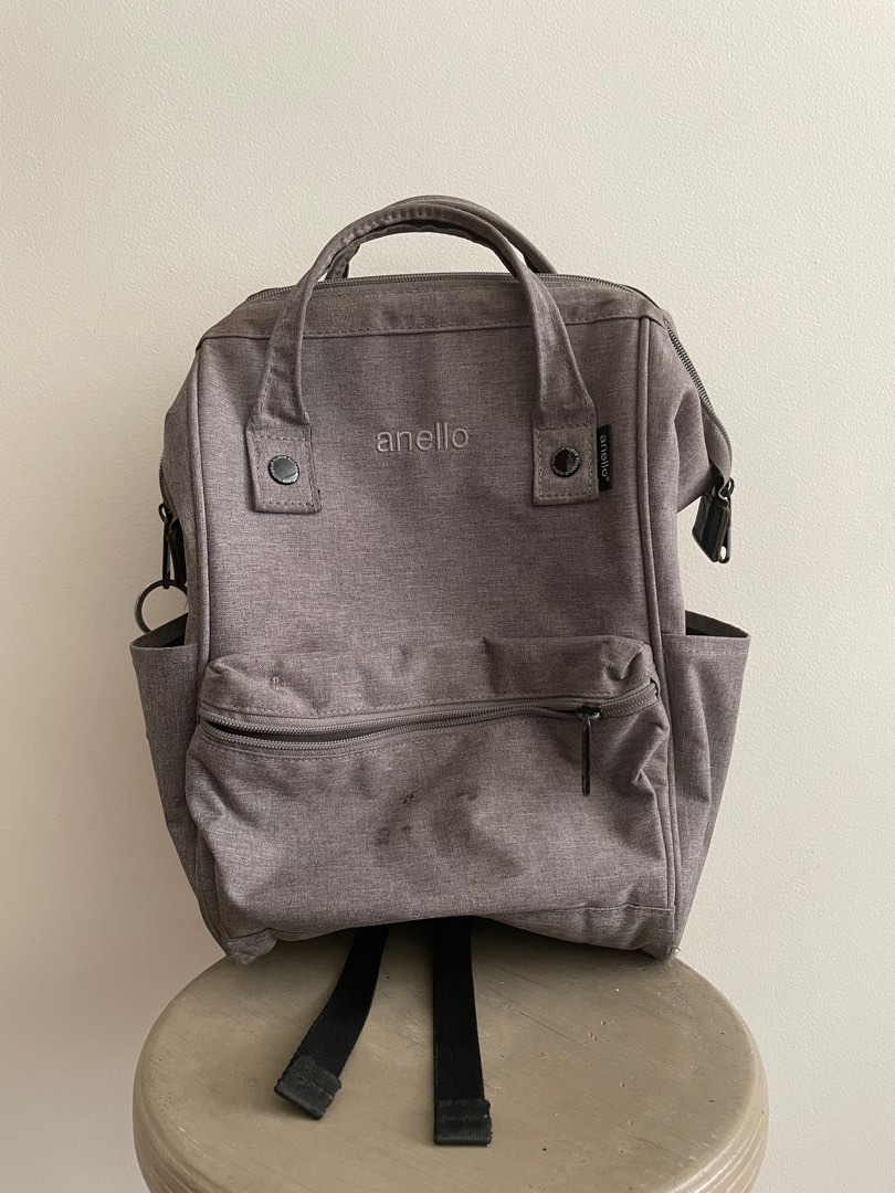 Anello Grey Backpack, Women's Fashion, Bags & Wallets, Backpacks on