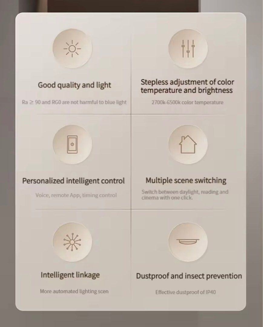 Aqara L1-350 ceiling light, Furniture & Home Living, Lighting & Fans ...