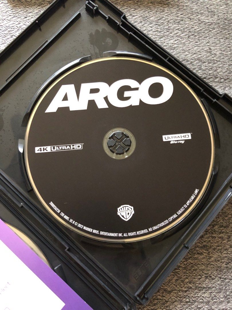 ARGO 4K UHD BLU RAY WITH SLIPCASE, Hobbies & Toys, Music & Media, CDs ...