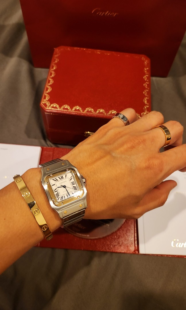 CARTIER 2020 RED PACKET FOR TANK SANTOS DRIVE DE CALIBRE GOLD WATCH LOVE  RING