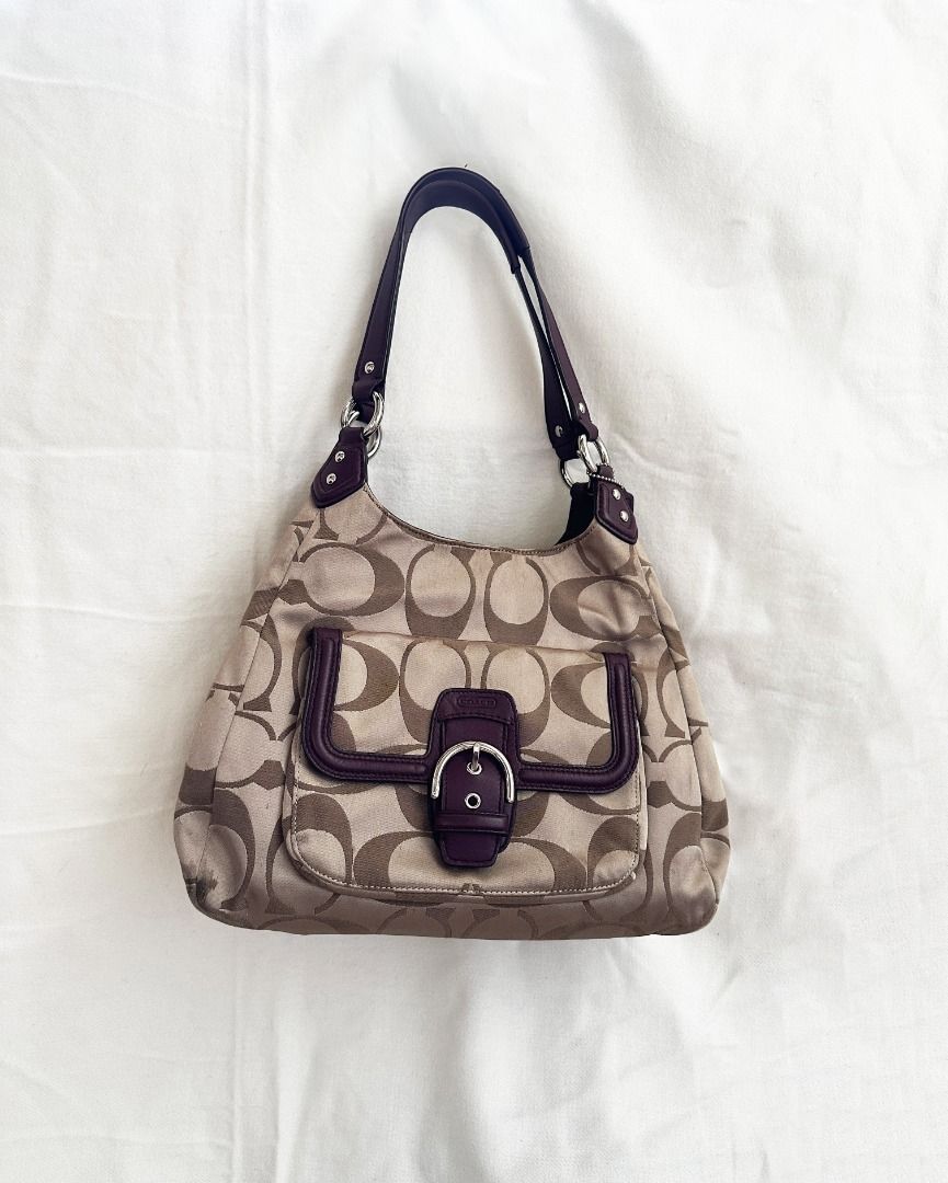 Coach monogram sales satchel