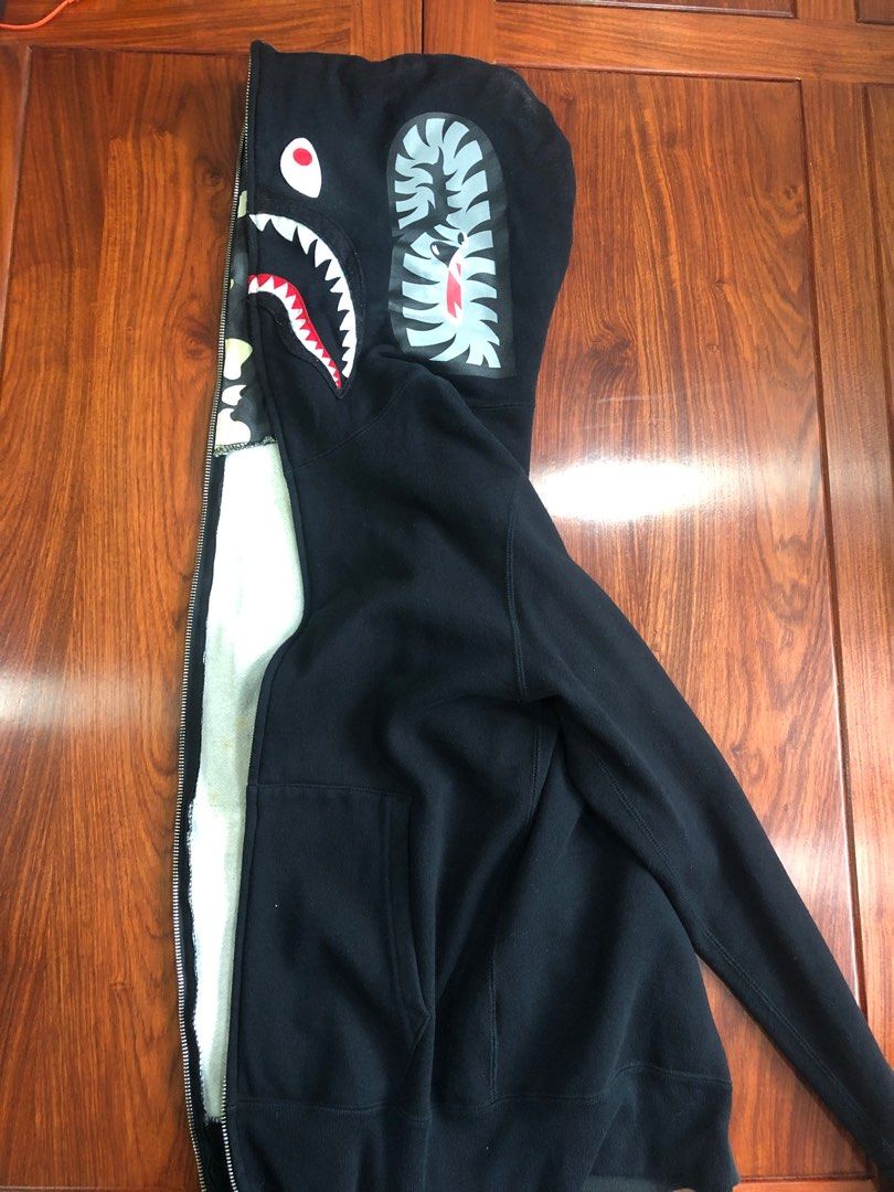 Bape city camo half shark hoodie online