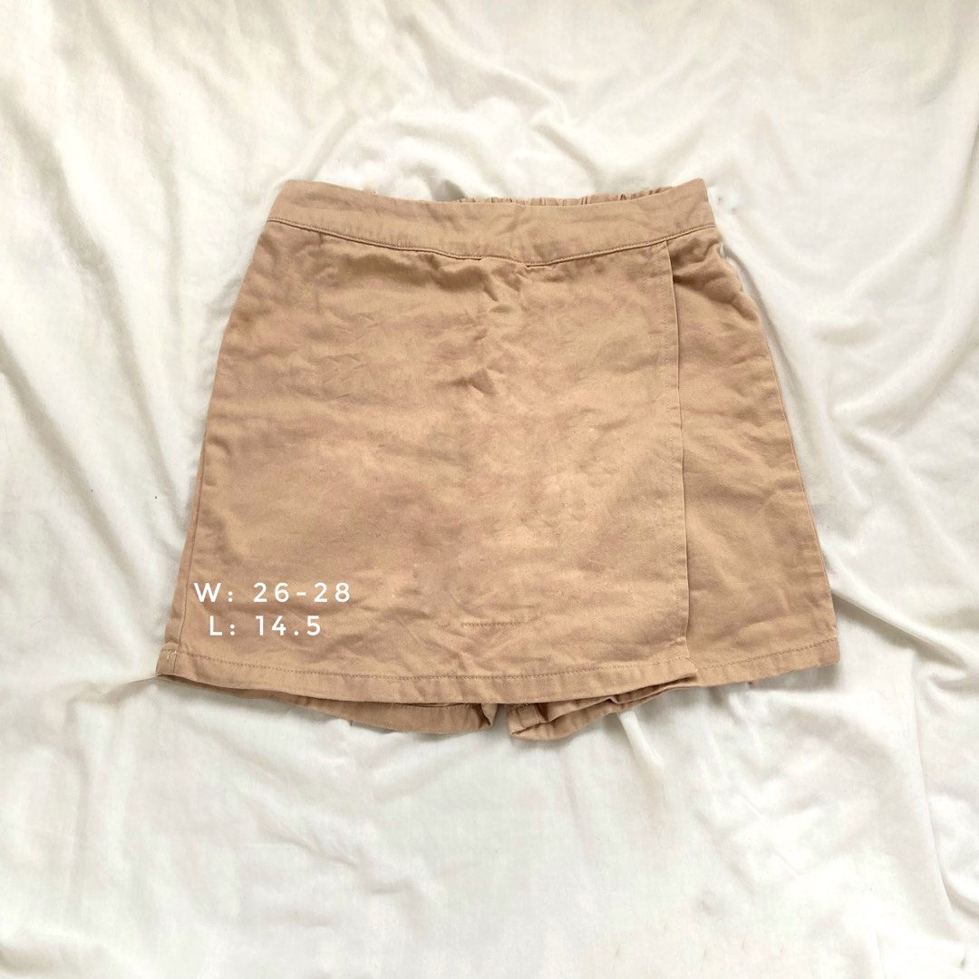 Beige Skort, Women's Fashion, Bottoms, Skirts on Carousell
