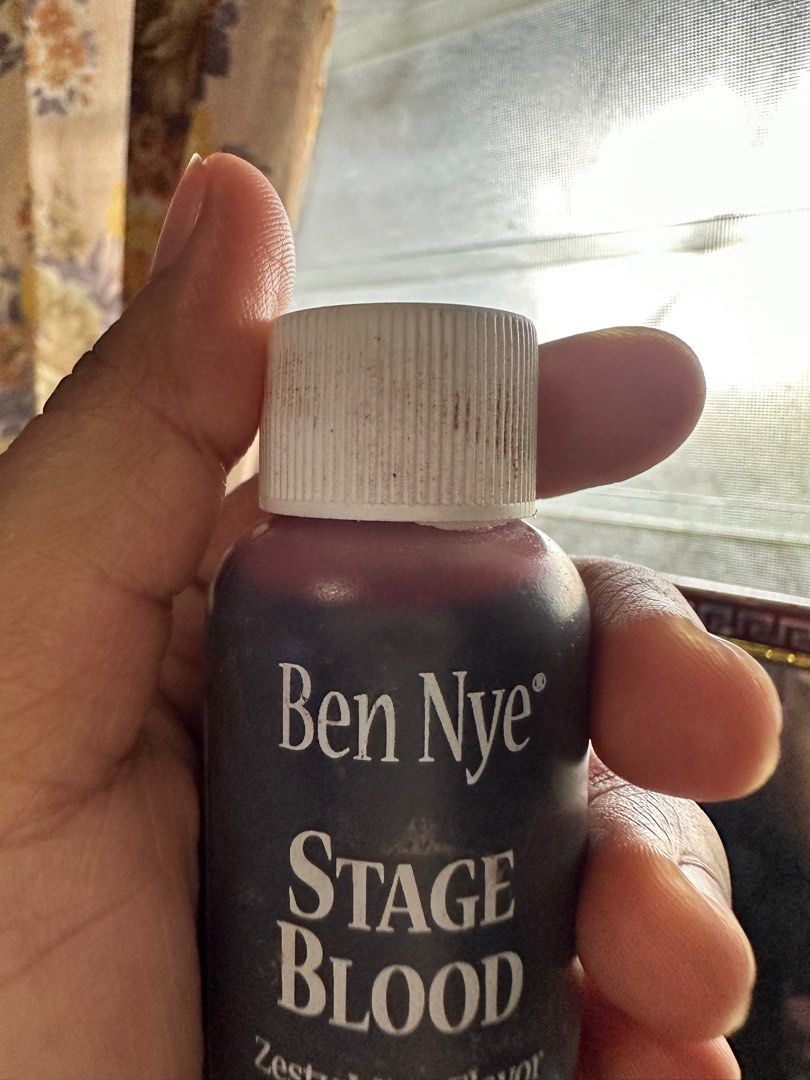 Ben Nye Stage Blood 29ml (Category: Makeup) located in General Santos City (Dadiangas). Submitted by toysville888 (Listing ID 1252419256, Image 2). Description: Authentic Ben Nye Stage blood used for fake blood make-up zesty mint flavor 99% full.. see pictures pls addl 100sf via j&t gcash payment.