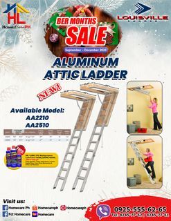 BER MONTHS SALE (Louisville Aluminum Attic Ladder)