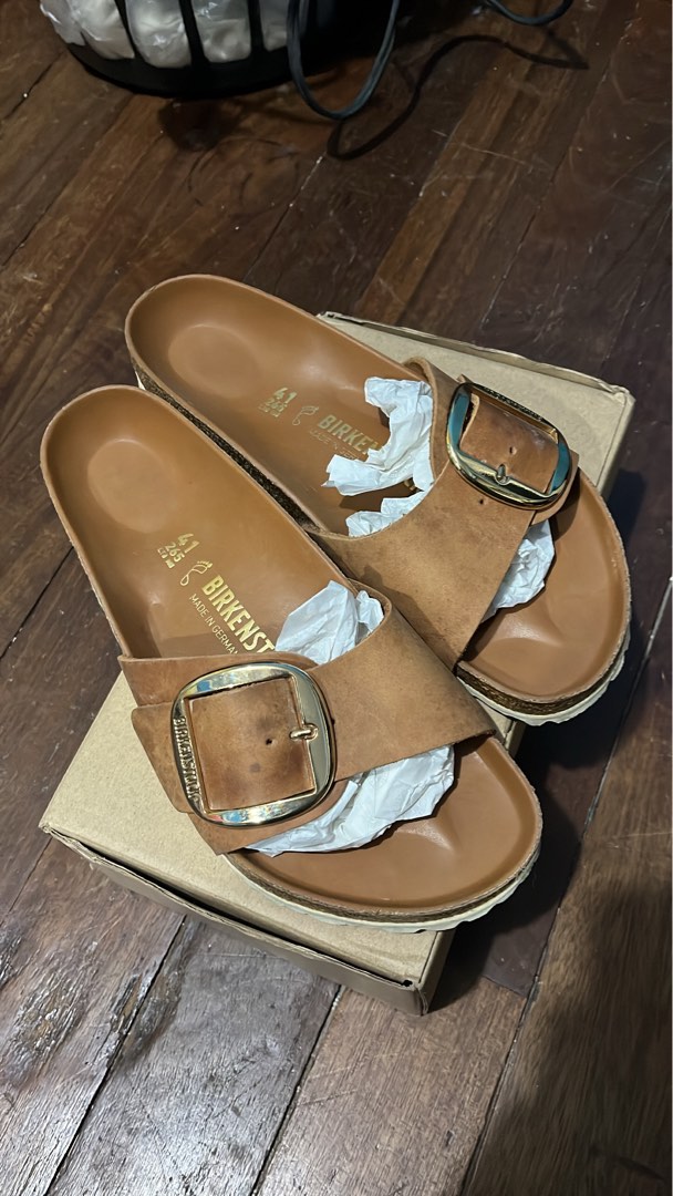 BIRKENSTOCK BIG BUCKLE MADRID OILED LEATHER Women s Fashion