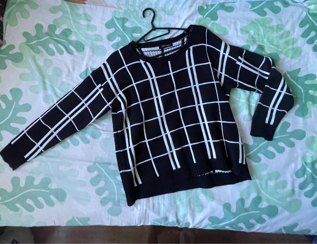 Checkered pullover on sale