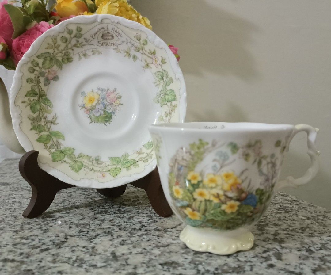 Brambly Hedge Cup & Saucer ~SPRING (Category: Dinnerware & Cutlery) located in Pagbilao. Submitted by candicearp (Listing ID 1252543251, Image 2). Description: Brambly Hedge Cup & Saucer ~SPRING.