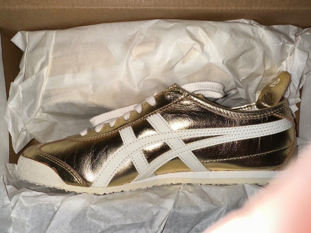 Onitsuka Tiger Gold Leather Women s Fashion Footwear
