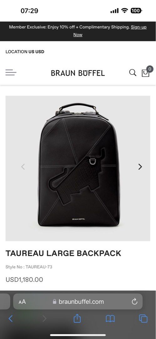 Braun Buffel Backpack Men s Fashion Bags Backpacks on Carousell