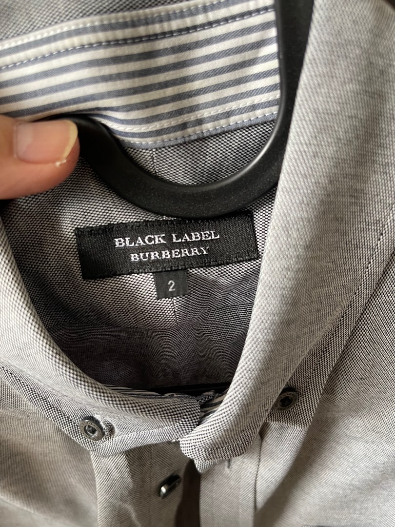 Burberry shirt label discount