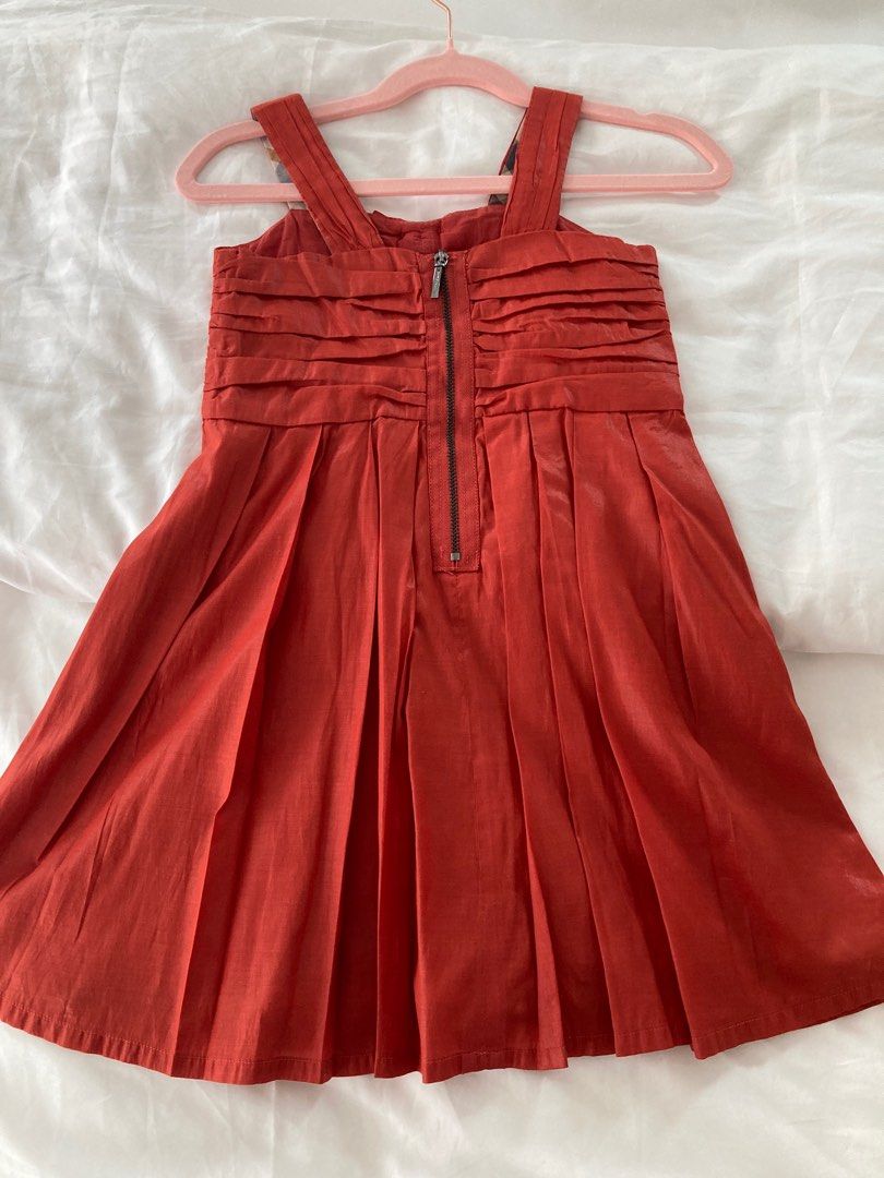 Burberry orange dress hot sale