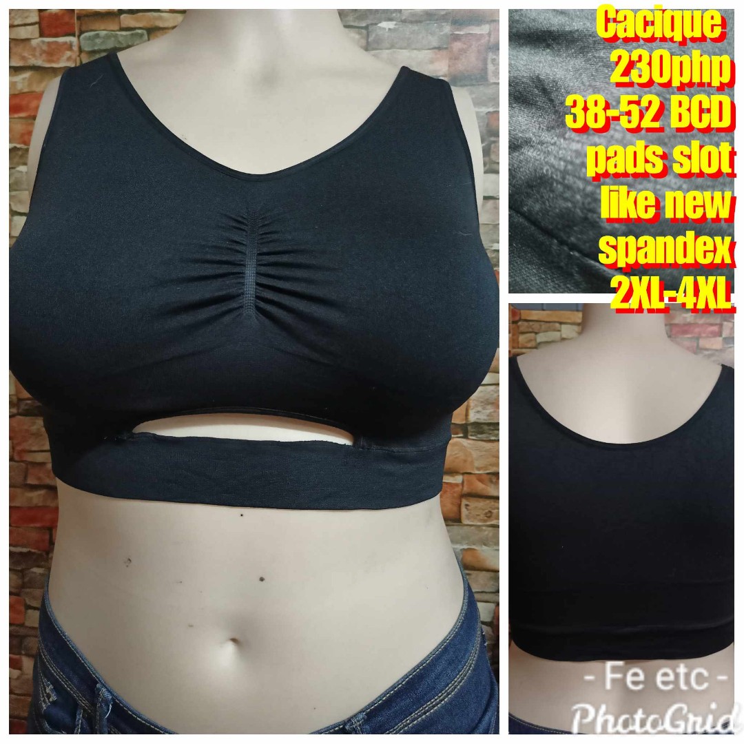 Cacique_2 38-52 BCD Padded Slot Spandex 2XL-4XL, Women's Fashion,  Activewear on Carousell