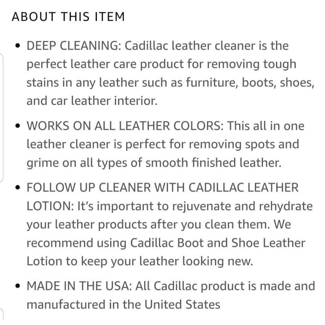 Cadillac Boot and Shoe Leather Lotion Everything Else on Carousell