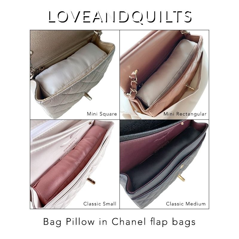 CHANEL, Bags, Chanel Lux Silk Pillow Storage Shaper For Flap Bags Mini  Small Medium Jumbo New