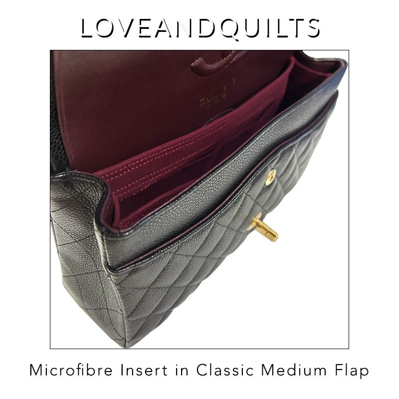Fits Classic Flap Medium Bag Insert Organizer - 3 mm Premium Felt
