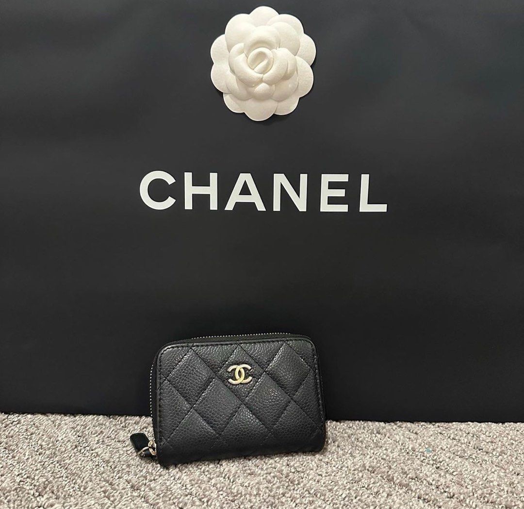 Chanel Classic Zipped Coin Purse, Luxury, Bags & Wallets on Carousell