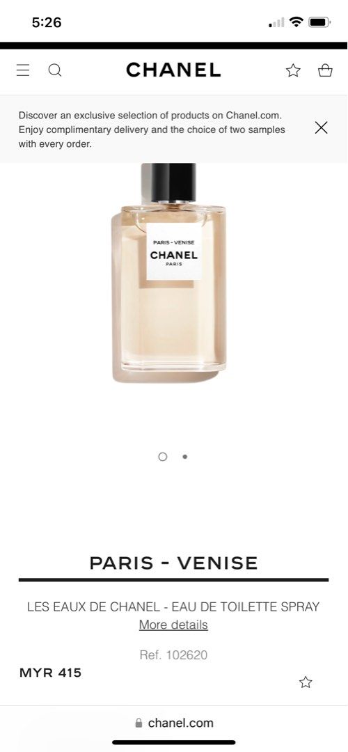 Chanel Perfume Samples - Venise, Beauty & Personal Care, Fragrance &  Deodorants on Carousell