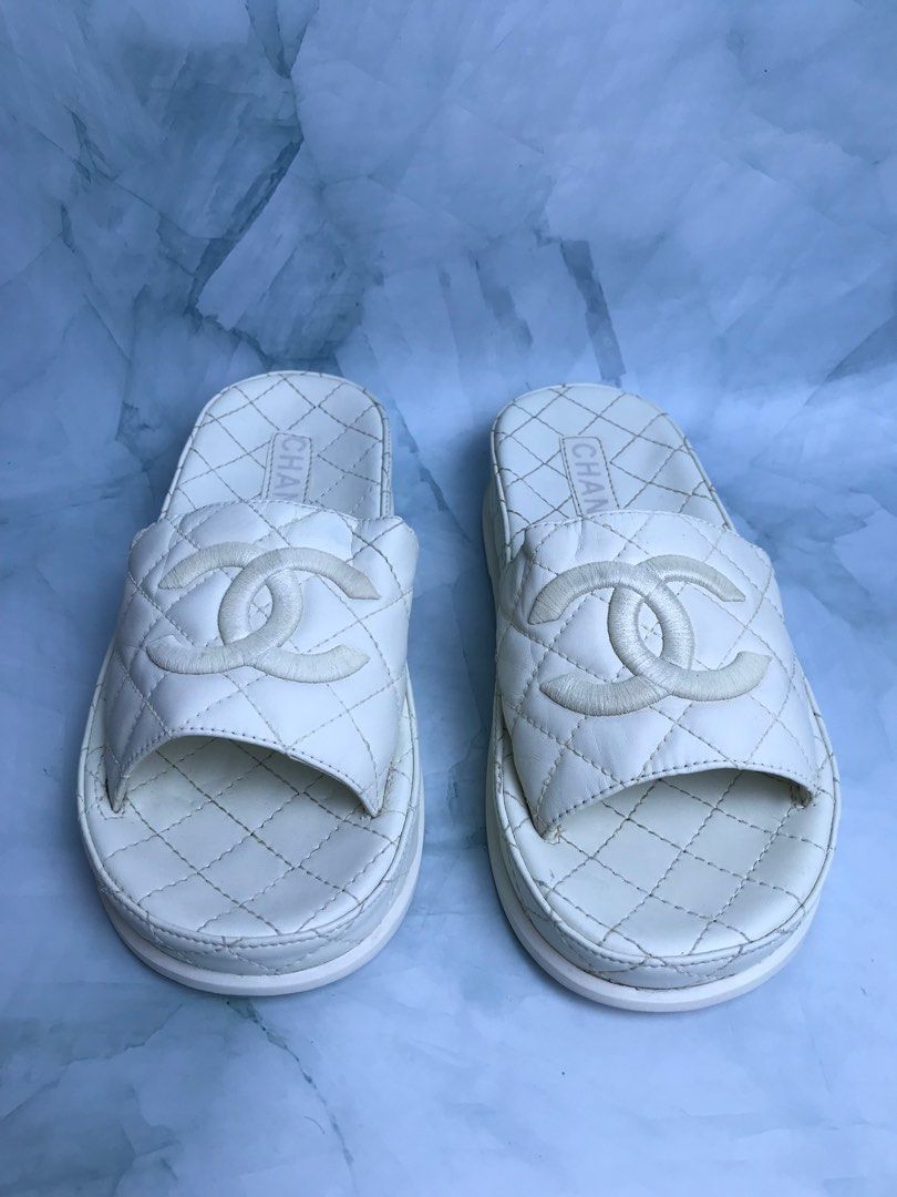 CHANEL SLIPPER EURO 37 Women s Fashion Footwear Slippers and