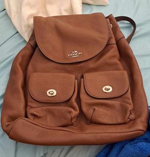 Coach Billie Brown Leather Backpack