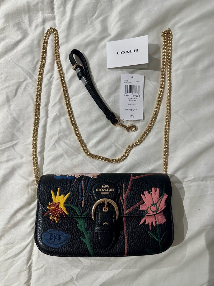 Coach callie foldover chain clutch with tattoo outlet