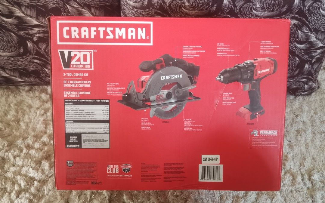 Craftsman drill and hotsell saw set