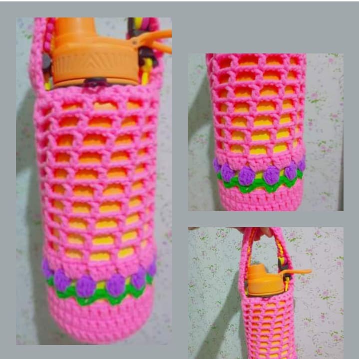 Crochet tulip bottle holder, Hobbies & Toys, Stationary & Craft ...