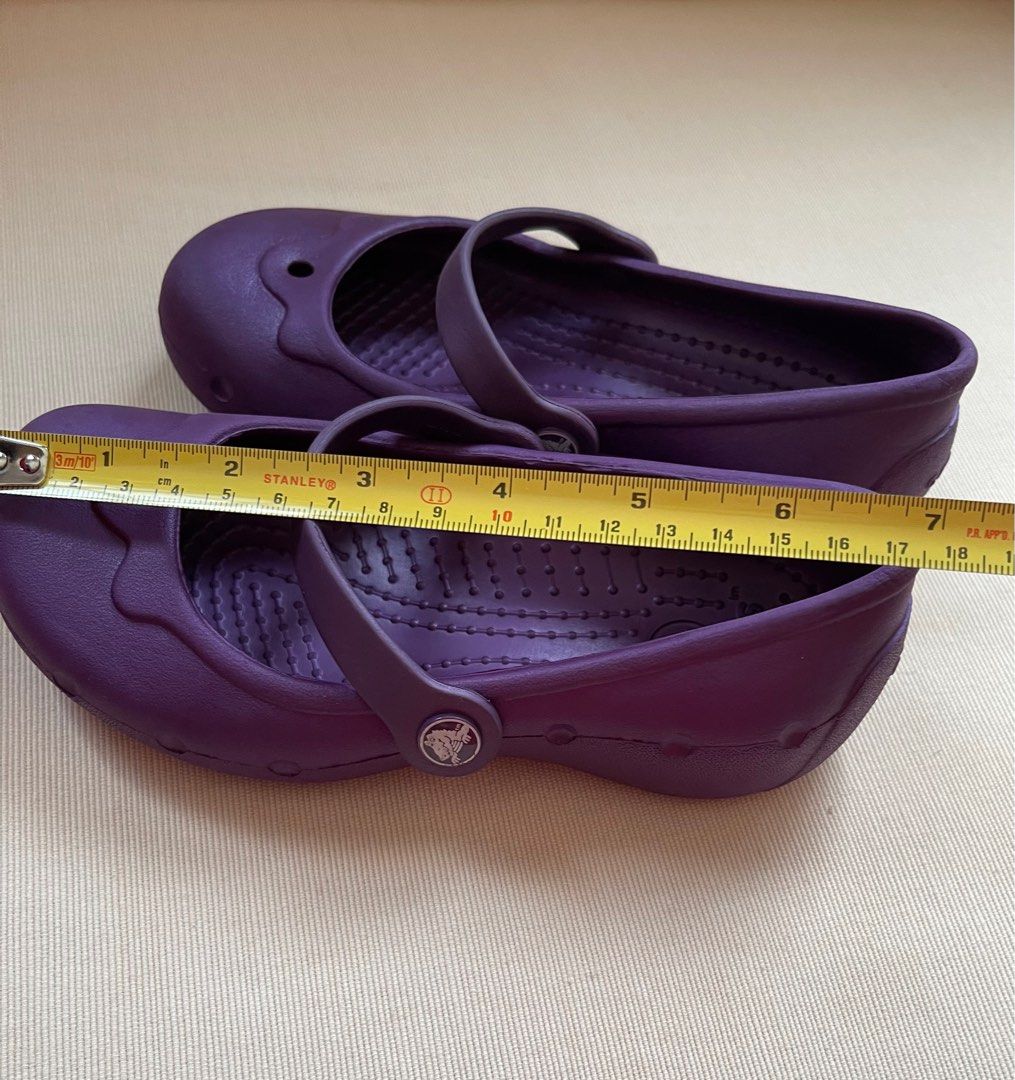 Purple top ballerina shoes