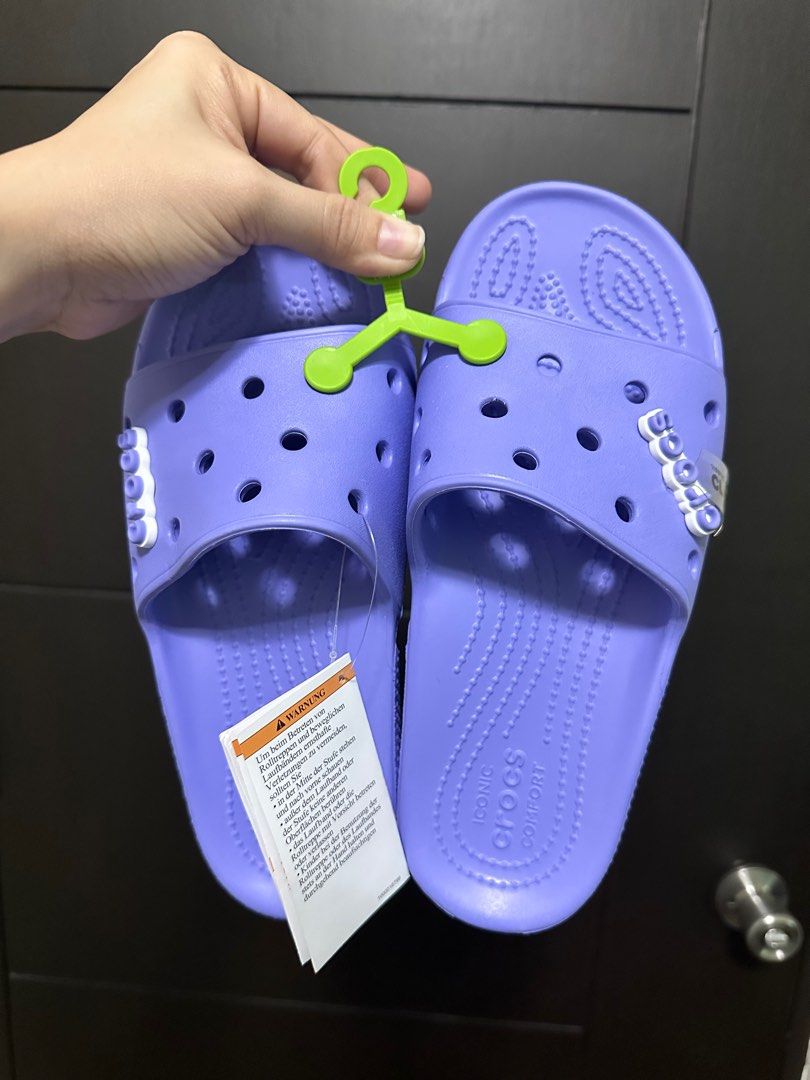 decorated crocs slides