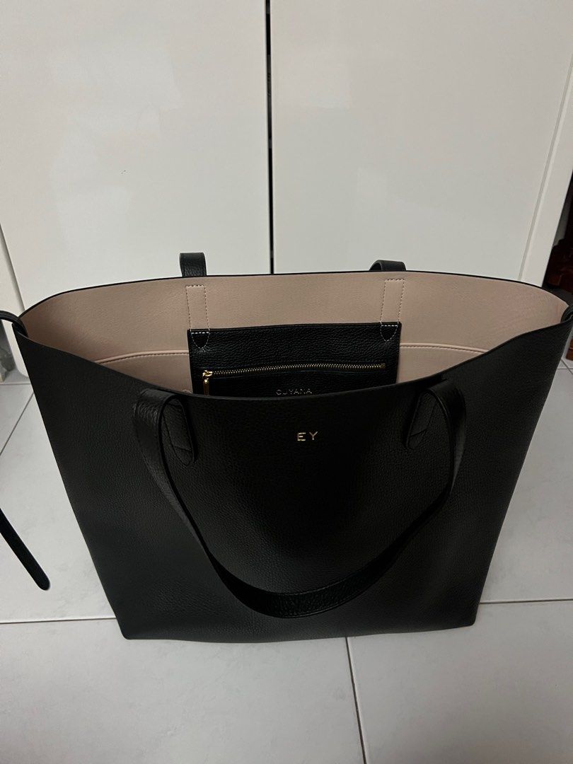 Cuyana black clearance tote