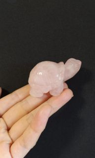 đ˘ Rose Quartz Turtle Crystal Ornament (DD007)64197116172163110